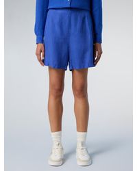 North Sails - Korte Broek Linnen Met Wijde Pijpen - Lyst