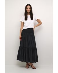 Kaffe - Rok A-shape Black Deep - Lyst