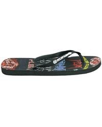 Philipp Plein - Rock Logos Schwarze Flip-Flops - Lyst