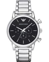 Emporio Armani - Men's Chronograph Luigi Stainless Steel Bracelet Watch 46mm Ar1894 - Lyst