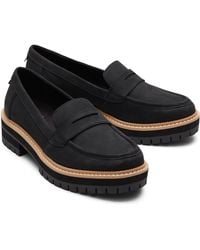 TOMS - Cara Leather Loafers - Lyst