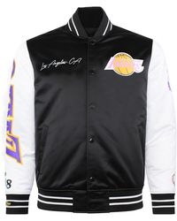 Mitchell & Ness - Nba Los Angeles Lakers Satin Bomber Jacket - Lyst
