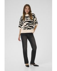 Kaffe - Pullover Kasandra Baggy Fit Offwhite - Lyst