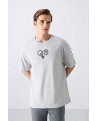 TOMMY LIFE - Oversized Printed Logo Crew Neck T-Shirt - Lyst