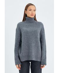MixRay - Lässiger Turtleneck-Strickpullover - Lyst