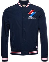 Superdry - Nylon Varsity Jacket Voor - Lyst