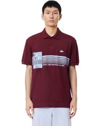 Lacoste - Klassiek Poloshirt Voor Van Biologisch Katoen, Vervaardigd - Lyst