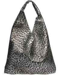 Carla Ferreri - Zilver Rundleer Tas - Lyst