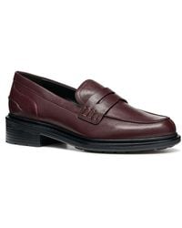 Geox - D Walk Pleasure F Leather Moccasins Shoes - Lyst