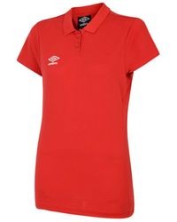 Umbro - Ladies Club Essential Polo Shirt (Vermillion/ - Lyst