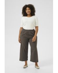 Kaffe - Casual Broek Loose Fit Black Oyster - Lyst