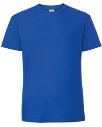 Fruit Of The Loom - Ringgesponnen Premium T-shirt (royaal Blauw) - Lyst