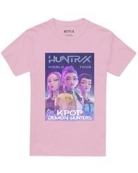 K-Pop Demon Hunters - Adult World Tour Huntr/X Poster T-Shirt (Light) - Lyst
