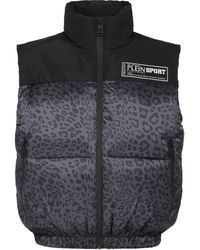 Philipp Plein - Kort Vest Leopard - Lyst