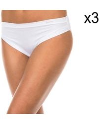 Janira - Pack-3 Mid-Waist Panties With Inner Lining 1031184 - Lyst