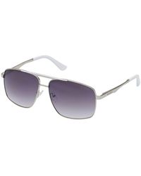 Guess - Gray Metal Sunglasses - Lyst