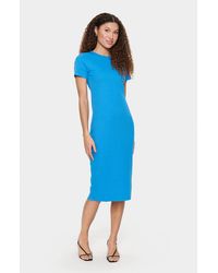 Saint Tropez - Jersey Jurk Regular Fit Blue - Lyst