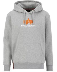 Alpha Industries - Basic Big Logo Rubber Hoodie - Lyst
