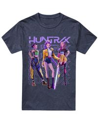 K-Pop Demon Hunters - Adult Huntr/X Group Pose T-Shirt (Heather) - Lyst