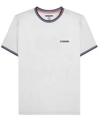 Lambretta - Ss25 Triple Tipped Pique T-Shirt /Tobacco/Royal) - Lyst