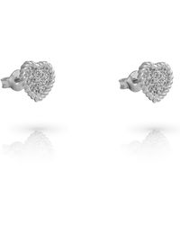 Orphelia - 'Elite' 925 Sterling Stud Earrings - Lyst