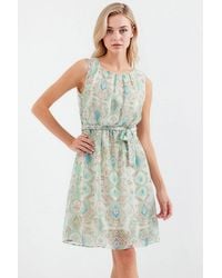 Bigdart - Mini Dress With Tie Closure And Bow Detail - Lyst