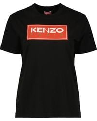KENZO - Paris Block Logo T-Shirt Cotton - Lyst