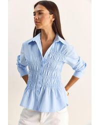 Bianco Lucci - Regular Fit Shirt With Button Closure - Lyst