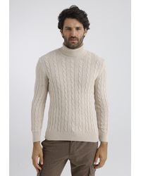Felix Hardy - Pullover Rollkragenpullover Mit Zopfmuster - Lyst