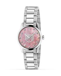 Gucci - Ya1265013 G-timeless Stainless Steel And Mother-of-pearl Watch - Lyst