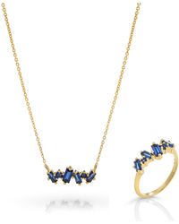 Orphelia - 'Novel' 925 Sterling Set: Necklace + Ring - Lyst