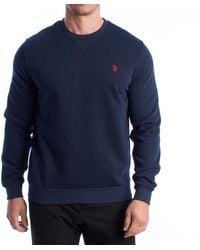 U.S. POLO ASSN. - Fleece Crew Neck Sweatshirt Us42187035 - Lyst