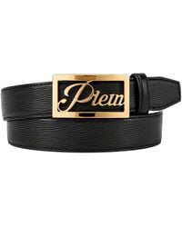 Philipp Plein - Plein Signature Log Leather Belt - Lyst