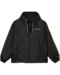 Lacoste - Gewatteerde Gewatteerde Jas Met Capuchon (zwart) - Lyst