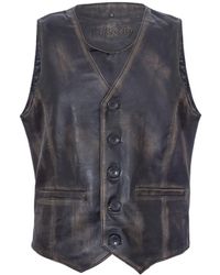 Infinity Leather - Leather Waistcoat Formal Traditional Gilet Vest - Lyst
