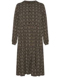 Noella - Porter Lipe-jurk In Zwart/multicolour - Lyst