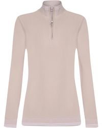 Felix Hardy - Pullover Strickpullover Mit Halbem Reißverschluss - Lyst