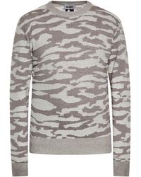 Mo - Pullover Männer Wollweiss Grau Melange - Lyst