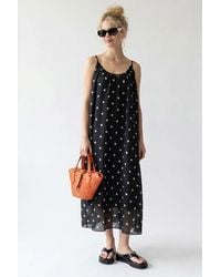 MixRay - Polka Dot A-Line Maxi Dress - Lyst
