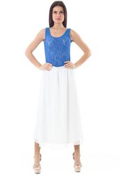 Conquista - Mouwloze Stretch Lace Top - Lyst