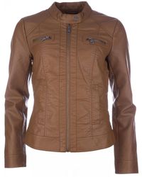 ONLY - "Bandit" Bikerjacke Für Damen (Cognacfarbe) - Lyst