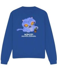 K-Pop Demon Hunters - Adult Cute Derpy Tiger Sweatshirt (Royal) - Lyst