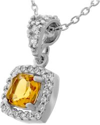 Orphelia - 'faustine' Dames 925 Sterling Zilveren Ketting Met Hanger - Lyst