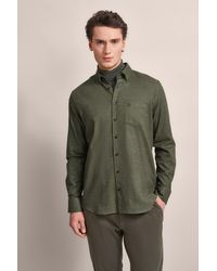 Bugatti - Herren Casual Overhemd Met Een Comfortabele Pasvorm - Lyst