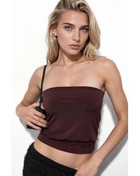 Busem - Strapless Knitted Crop Top - Lyst