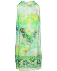 Conquista - Rechte Mouwloze Jurk Met Print Van - Lyst