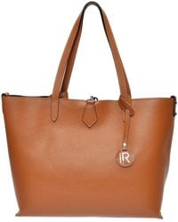 Isabella Rhea - Braune Lederhandtasche - Lyst