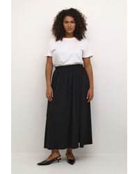 Kaffe - Rok A-shape Black Deep - Lyst