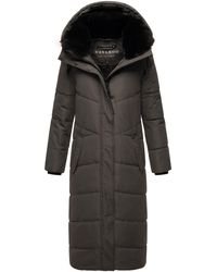 Navahoo - Damen Winter Steppmantel Hingucker – Extra Lang & Warm - Lyst