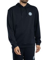 EA7 - Pullover-Hoodie Mit Logo-Patch - Lyst